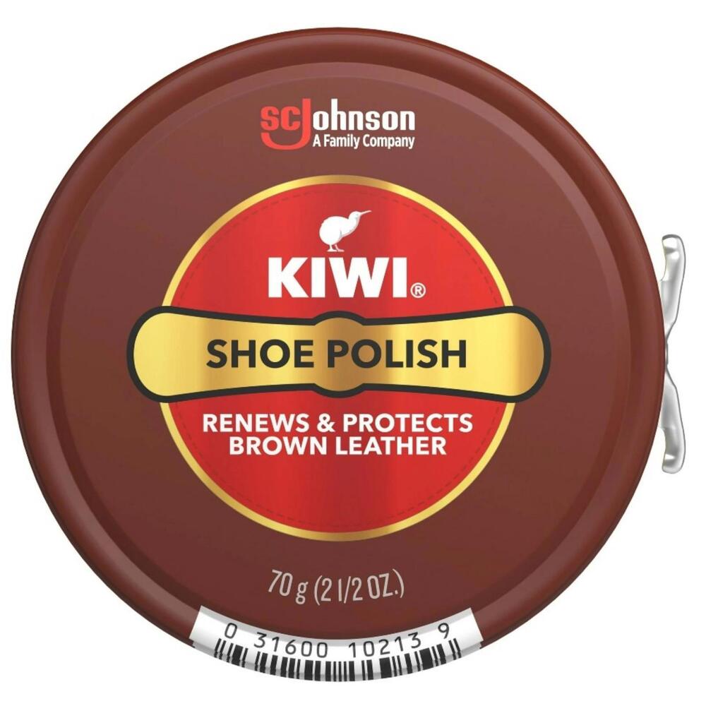 Kiwi Brown Shoe Polish 2.5oz 70g Renews & Protects‎ Leather Shoes Buy More Save